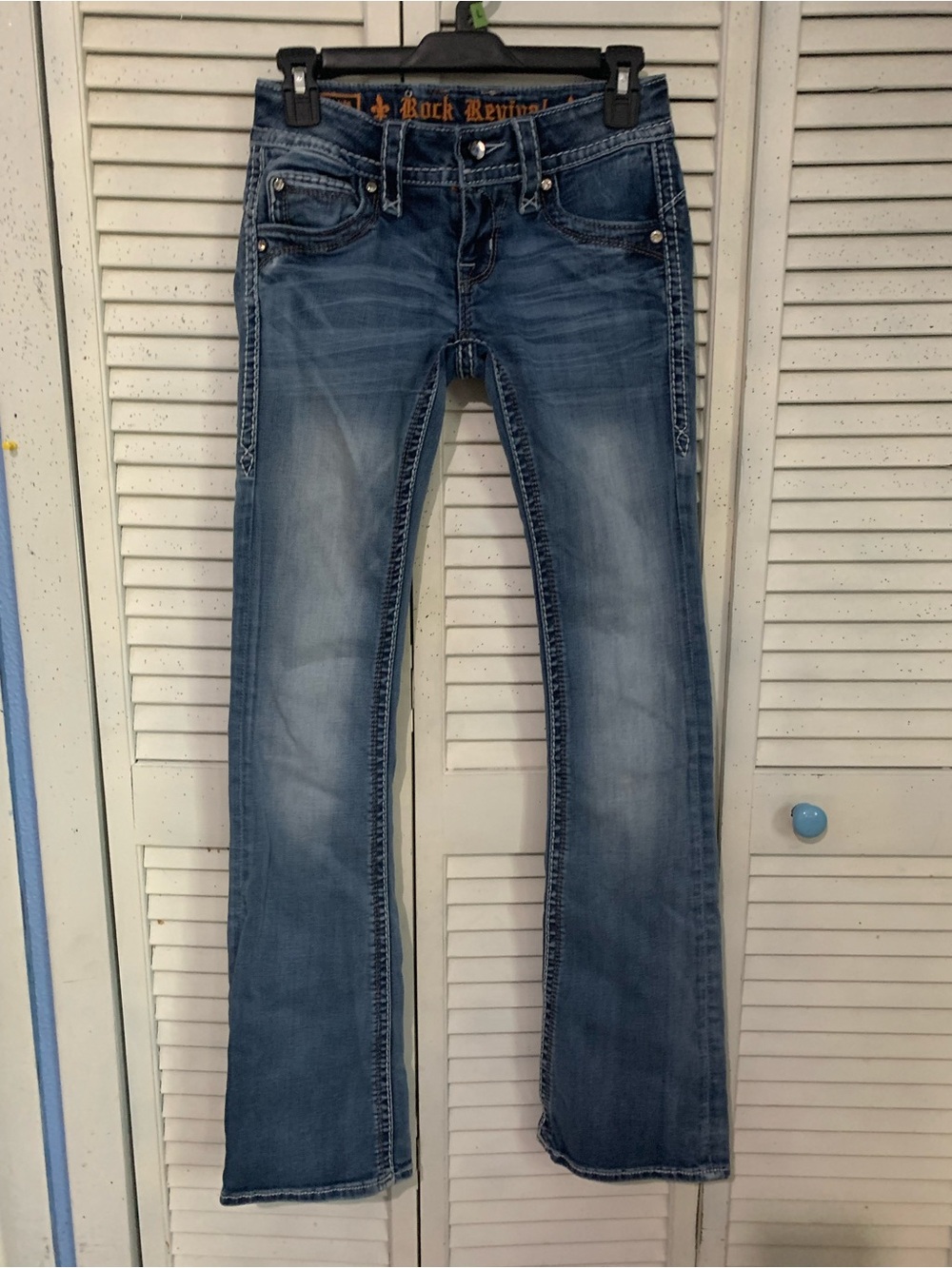 Rock Revival Adele Low Rise Bootcut Jeans 24 x 32